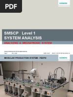 SMSCP Level 1 System Analysis: Analyzing A Mechatronic System