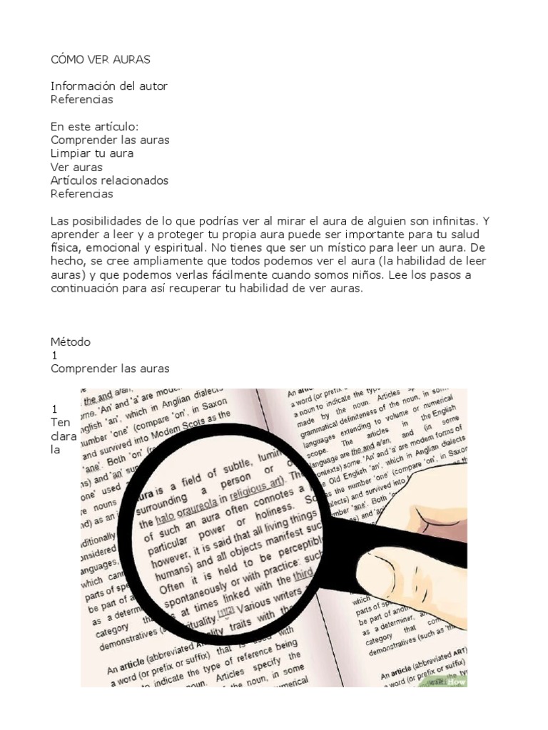 Cómo Ver Auras PDF Aura (paranormal) Color