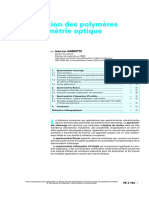 Caractérisation Des Polymères Par Spectrométrie Optique