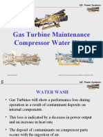 Gas Turbine Maintenance Compressor Water Wash: GE Power Systems