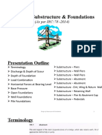 Design of Substructure & Foundation (As Per IRC 78)