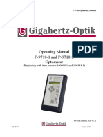 Gigahertz-Optik P-9710 User Manual