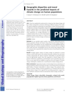 Geographic Disparities and Moral Hazards in The Predicted Impacts of Climate Change On Human Population