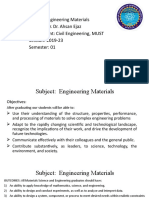 Introduction To Engineering Materials (Lecture-01)