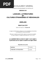 Langues, Littératures ET Cultures Étrangères Et Régionales Anglais