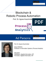 Blockchain & Robotic Process Automation: Prof. Dr. Agnes Koschmider