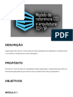 2 - Modelo de Referência OSI e Arquitetura TCP - IP