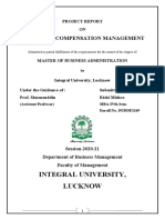 Integral University, Lucknow: A Study On Compensation Management