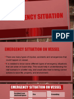 Emergency Situation On Vessel