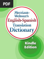 Merriam Webster English To Spanish Translation Dictionary ...