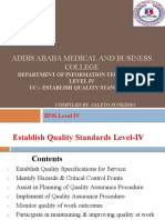 Establish Quality Standard