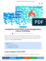 CodeIgniter Email SMTP Script Menggunakan Library PHPMailer