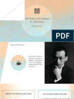 Field Theory (Teori Medan) By: Kurt Lewin: Psikologi Sosial II