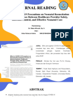 Effect of COVID 19 Precautions on Neonatal Resuscitation Practice