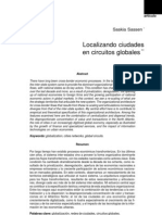 SASSEN, S. - Localizando Ciudades en Circuitos Globales