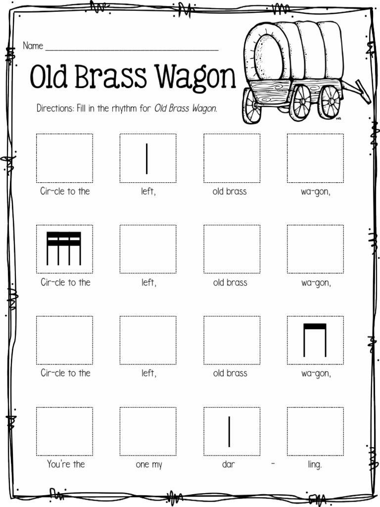 Old Brass Wagon Fill in The Rhythm Level 1 (Beat Boxes) PDF