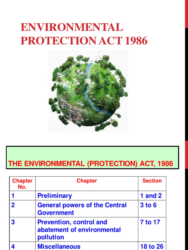 Overview of the Environmental Act 1986 | PDF | Pollution | Air Pollution