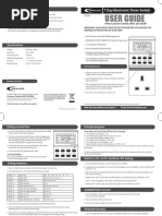 Digital Timer Setup Instructions | PDF | Timer | Clock