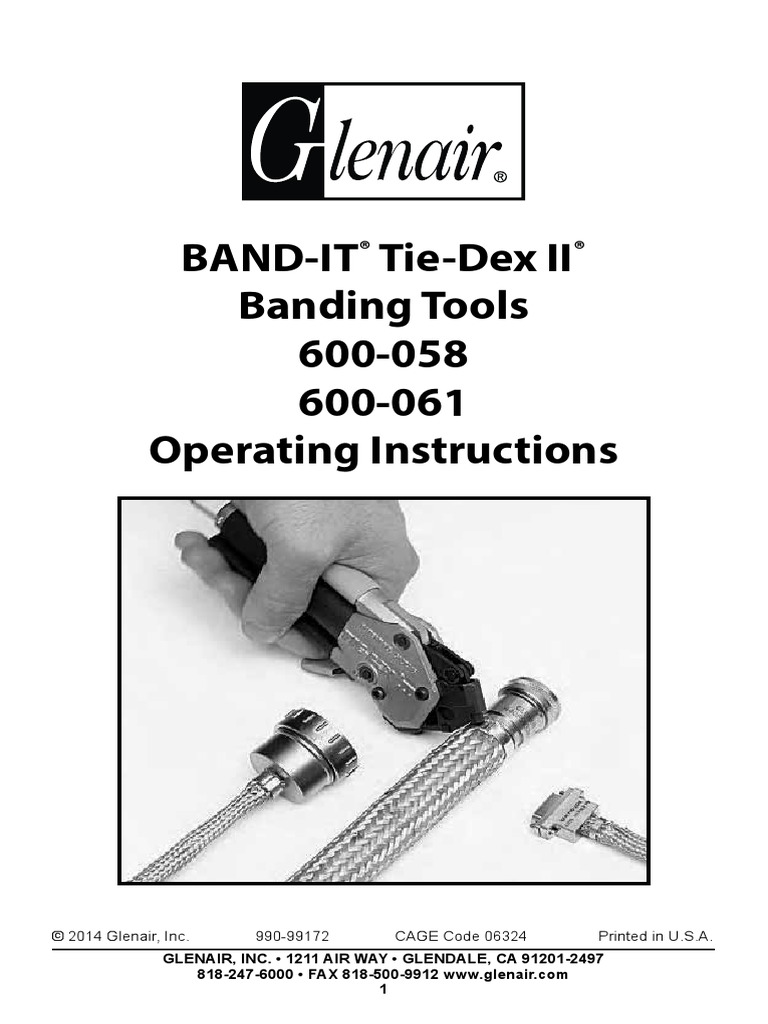 8 Banding Tool (Operating Instruction) PDF Calibration Manufactured Goods