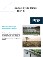 Changes Affect Living Things (Part 1)