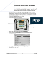 Loading A Licence File in The CA360B Defibrillator: Important Notice!