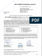 Certificate: IEC Level