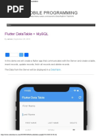 Flutter DataTable + MySQL – MOBILE PROGRAMMING