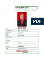 Curriculum Vitae: Data Pribadi