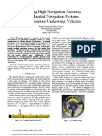 Achieving High Navigation Accuracy Using Inertial Navigation Systems in Autonomous Underwater Vehicles