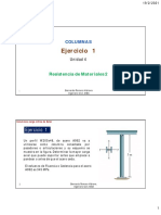 Columnas: carga crítica de Euler Ejercicio 1