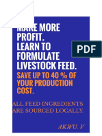 Livestock Feed Formulation Using Locally Sourc