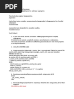 8-2 Using Parameters in Procedures