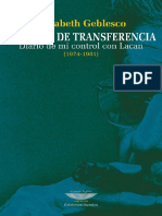 Geblesco E 2009 - Un Amor de Transferencia - Diario de Mi Control Con Lacan[1974-1981]l