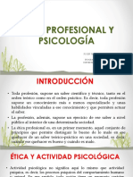 Ética Profesional y Psicología