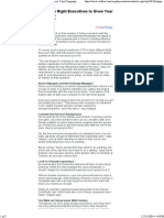 (Article) Hiring The Right Executive To Grow Your Company (2004)