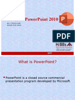 Microsoft Powerpoint 2010: Ali Ezojan 2 0 2 0 - C H - 2 5 2