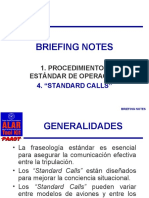 BREAFING NOTES 4.ppt STANDAR CALLS