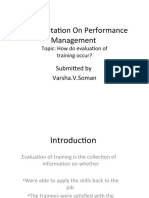 A Presentation On Performance Management: Submitted by Varsha.V.Soman