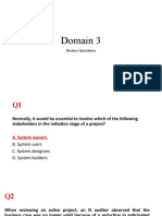 Domain 3: Review Questions