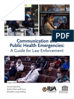 Communication and Public Health Emergencies - A Guide For Law Enforcement