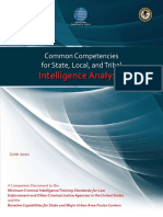 Common Competencies For State Local and Tribal Intelligence Analysts Jun 2010