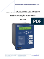 Roteiro de Ajustes Sel-710 Motor Sincrono 13.2kv