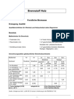 Brennstoff Holz Energieinhalt