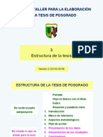 Metodología III - Estructura de La Tesis de Posgrado