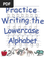 Download Printable Practice Writing the Lowercase Alphabet Activity by Beverly Hand SN51119394 doc pdf
