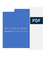 Bem-Vindo Ao Word: Cinco Dicas para Simplificar o Trabalho