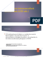 Coagularea Intravasculară Diseminată (CID SDR.) : Paladii Marina