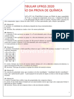 Vestibular UFRGS 2020: Resolução da prova de química