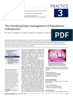 Practice: The Interdisciplinary Management of Hypodontia: Orthodontics