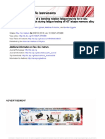 Design and Fabrication of A Bending Rotation Fatigue Test Rig For in Situ